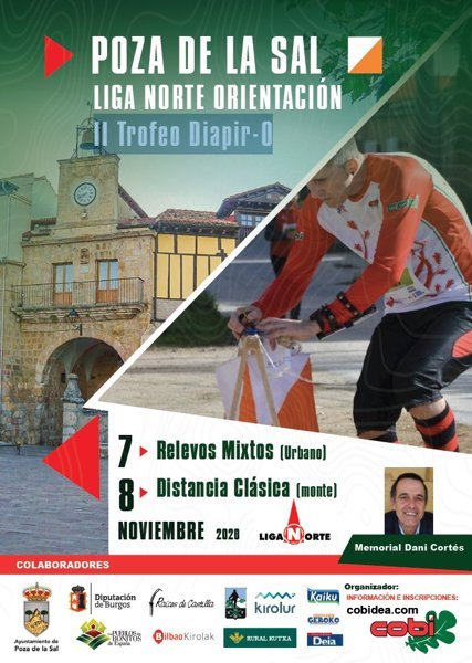 14ª Prueba de Liga Norte. II Trofeo Diapir-O. Poza de la Sal