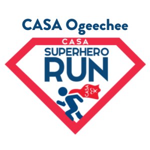 14th Annual CASA Ogeechee Superhero Run Logo