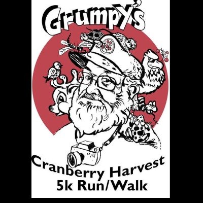 14th Annual Grumpy's Cranberry Harvest 5K Logo