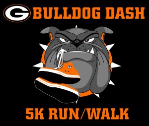 15th Annual Green Bulldog Dash 5k, 1 Mile Fun Run and 200 Meter Dash Logo