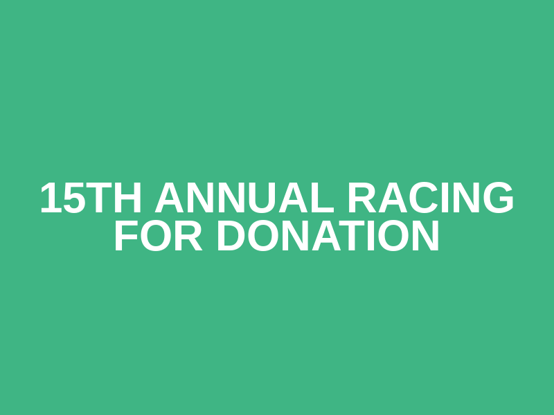 15th Annual Racing for Donation Logo