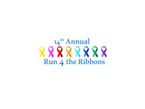 Run For The Ribbons 5K and 1 Mile Logo