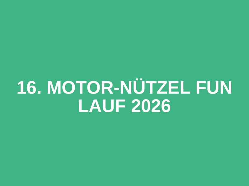 16. Motor-Nützel Fun Lauf 2026 Logo