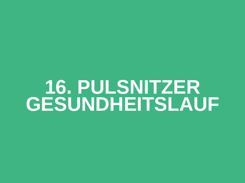 16. Pulsnitzer Gesundheitslauf Logo