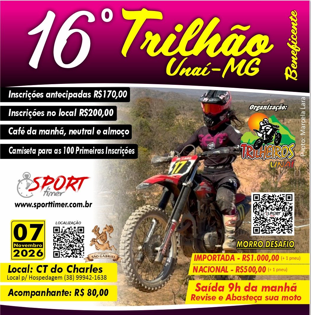 16º TRILHÃO UNAÍ-MG