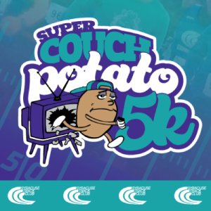 16th Annual Super Couch Potato 5K Logo