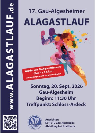 17. Alagastlauf am 20. September 2026 Logo