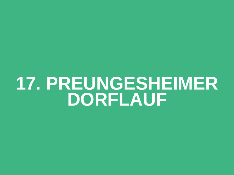 17. Preungesheimer Dorflauf Logo