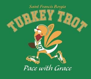 17th Annual SFB Turkey Trot  "Pace With Grace" Logo