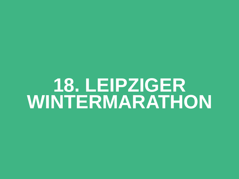 18. Leipziger Wintermarathon Logo