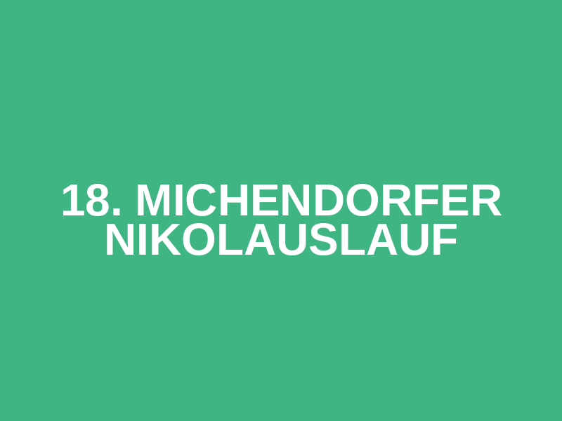 18. Michendorfer Nikolauslauf