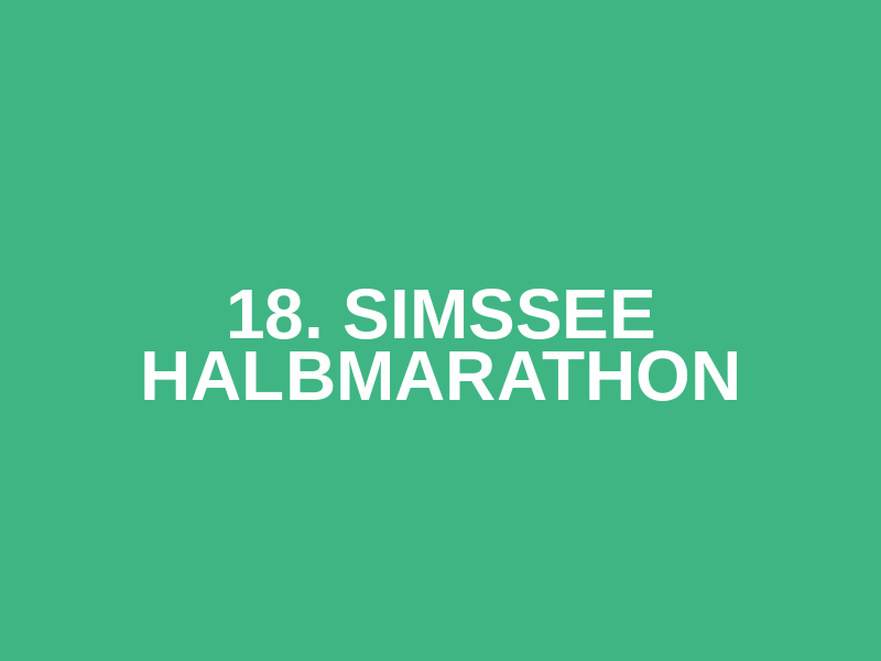 18. Simssee Halbmarathon Logo