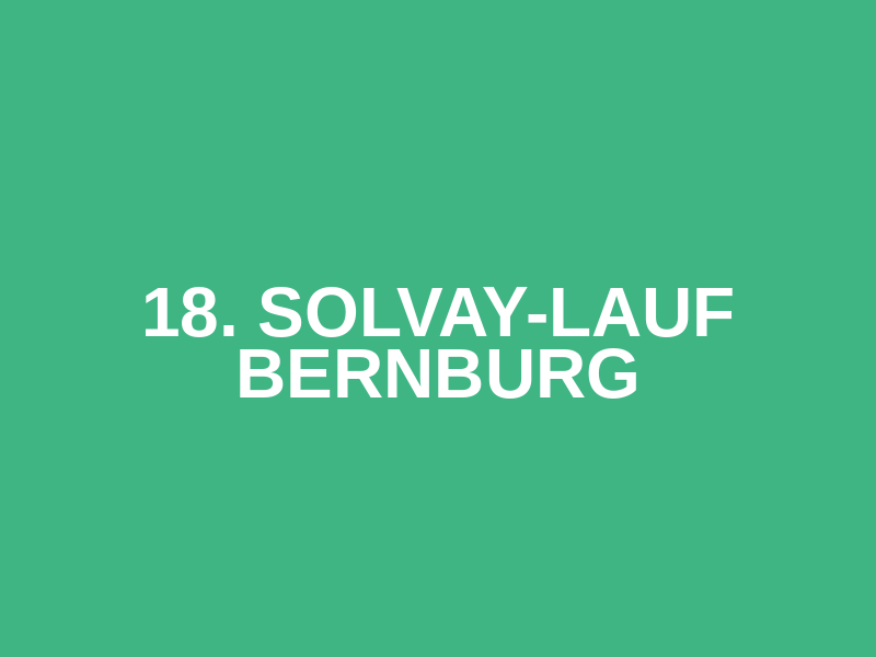 18. Solvay-Lauf Bernburg Logo