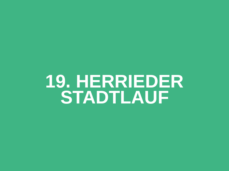 19. Herrieder Stadtlauf