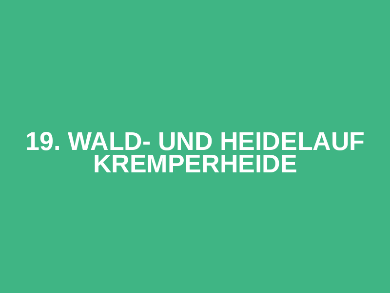 19. Wald- und Heidelauf Kremperheide Logo