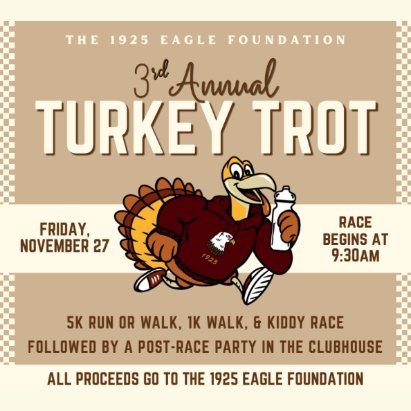 1925 Eagle Foundation Turkey Trot 5K Logo