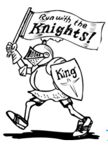 19th Annual Run with the Knights 5K Logo