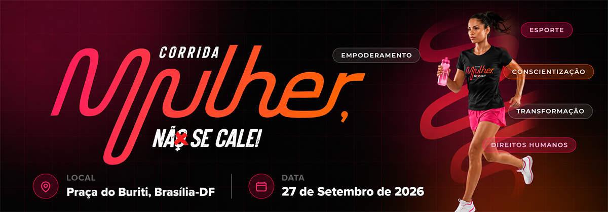 1ª CORRIDA MULHER, NÃO SE CALE! Logo