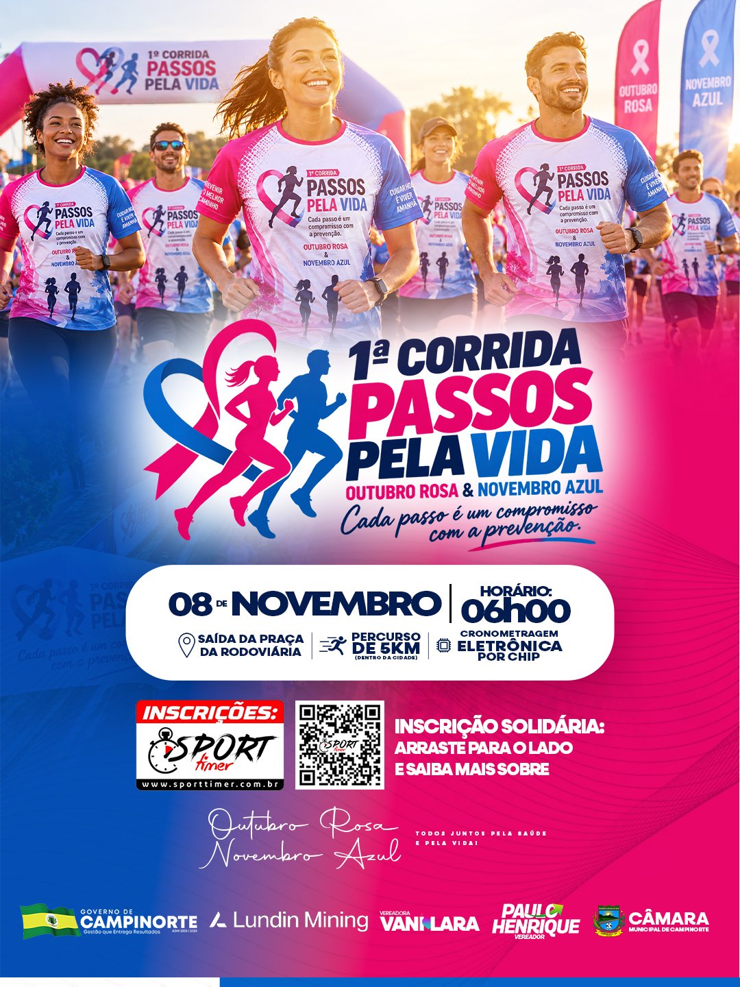 1ª CORRIDA PASSOS PELA VIDA - Campinorte Goiás