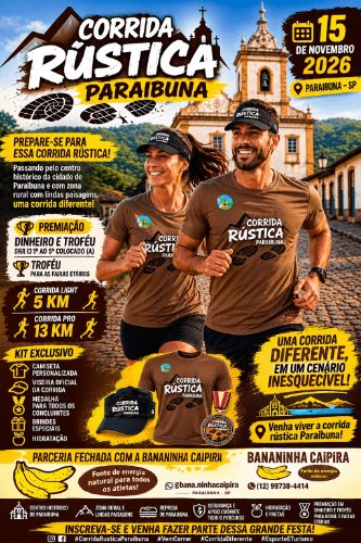 1ª CORRIDA RÚSTICA PARAIBUNA SMIDI BIKE CICLOTURISMO