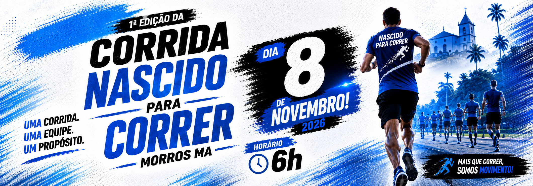 1ª EDIÇÃO DA CORRIDA “NASCIDO PARA CORRER” Logo