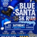 1st ANNUAL LAREDO POLICE BLUE SANTA RUN Logo