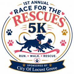 1st Annual Race for the Rescues Logo