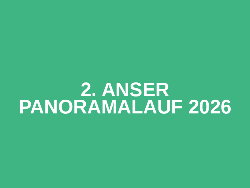 2. ANSer Panoramalauf 2026