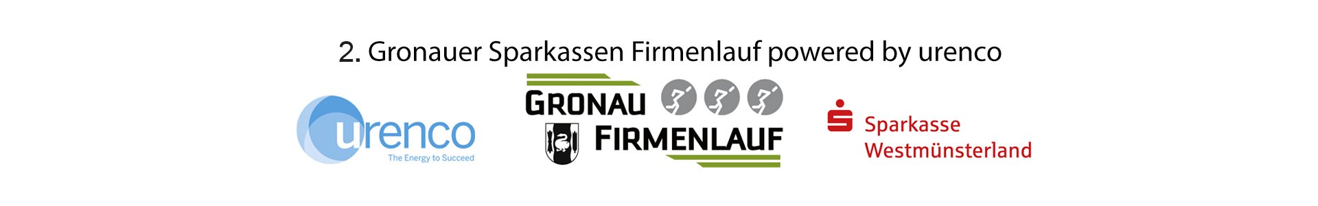 2. Gronauer Sparkassen Firmenlauf powered by URENCO Logo