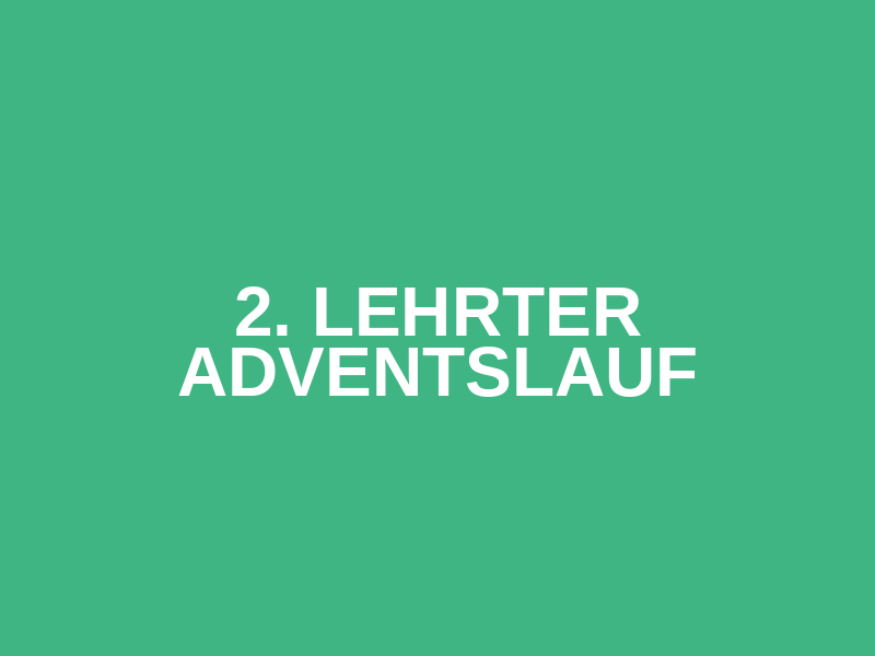 2. Lehrter Adventslauf Logo