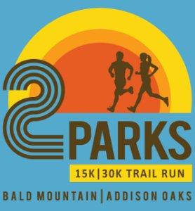 2 PARKS TRAIL RUN 30K, 15K & 4 MILE Logo