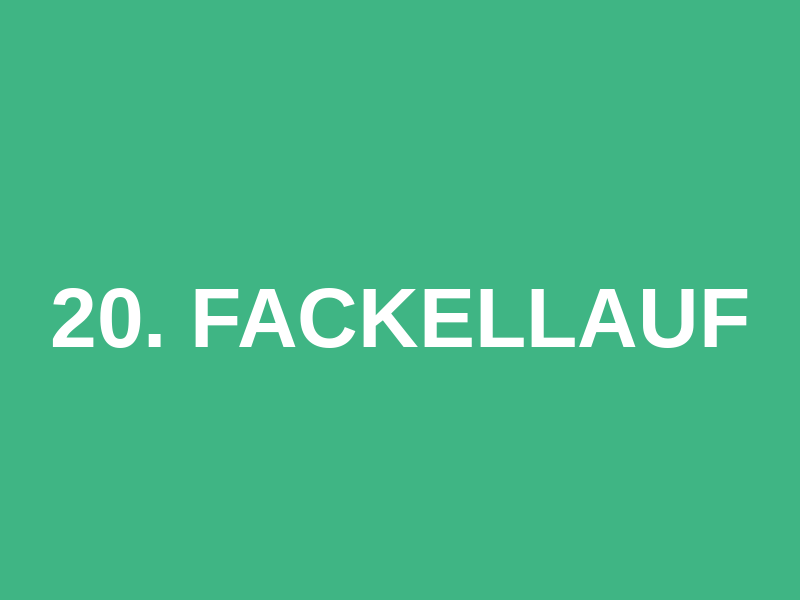 20. Fackellauf