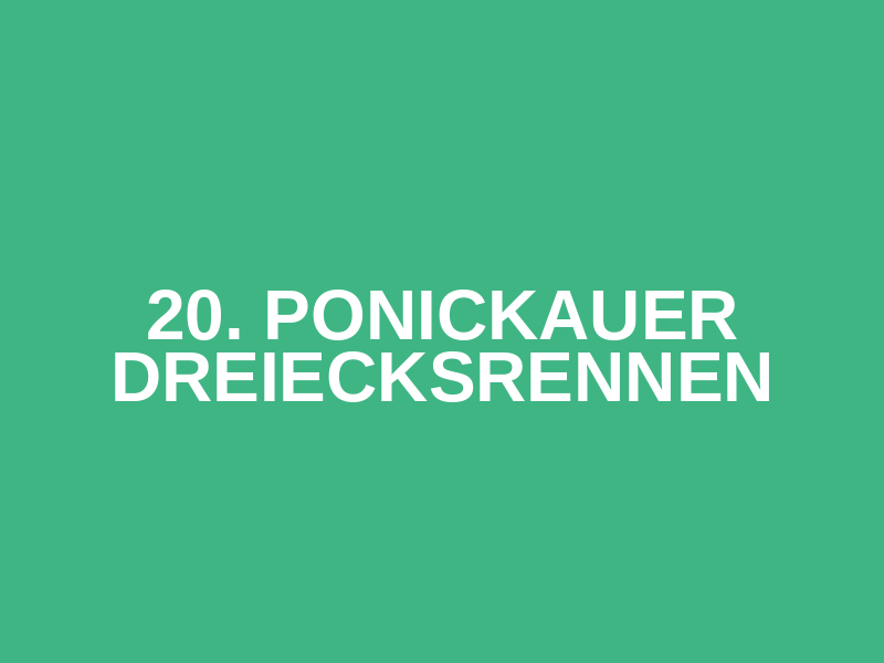 20. Ponickauer Dreiecksrennen Logo