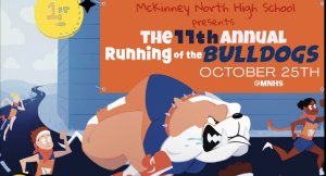 2025 11th Annual Running of the Bulldogs Fun Run Logo
