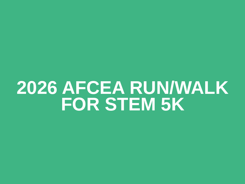 2026 AFCEA Run/Walk For STEM 5K Logo