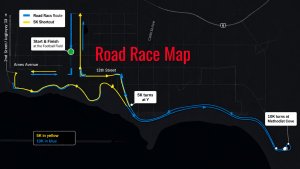 2026 Alma- Harlan Hustle Run Logo