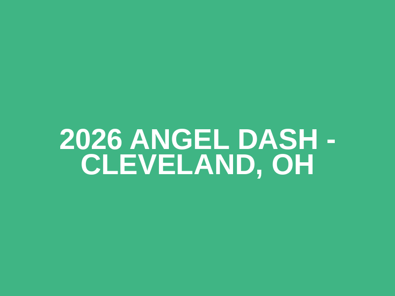 2026 Angel Dash - Cleveland, OH Logo