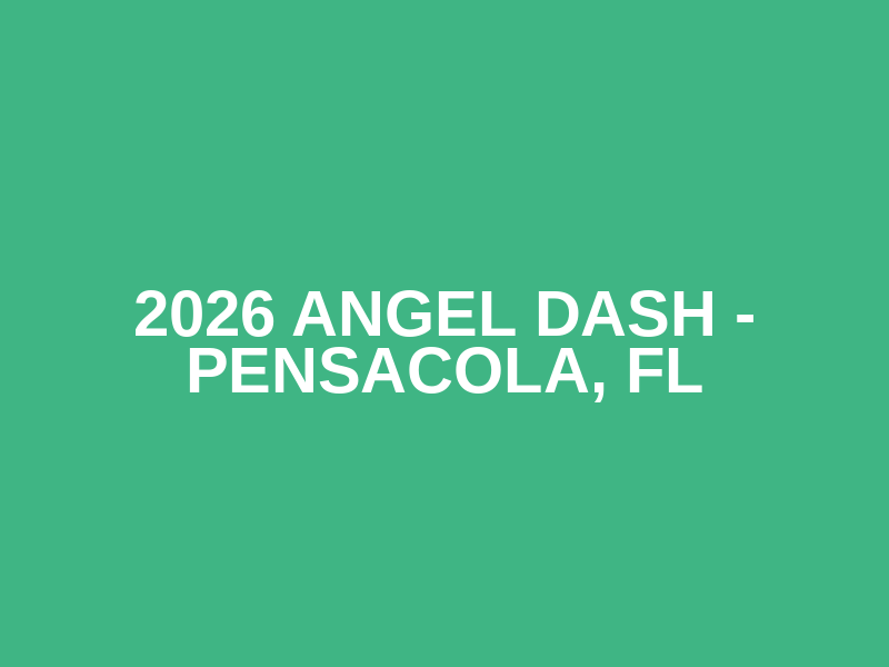 2026 Angel Dash - Pensacola, FL Logo