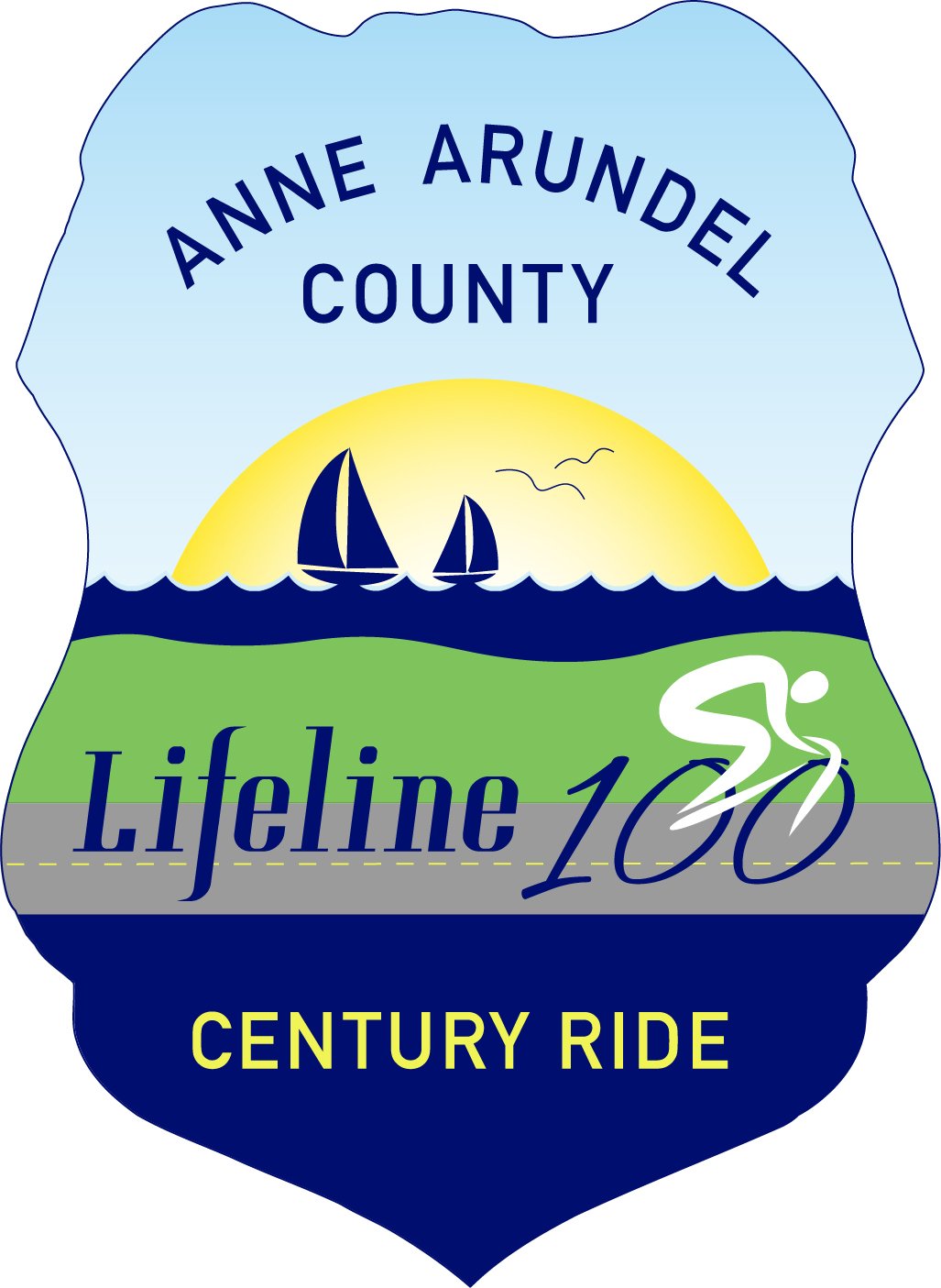 2026 Anne Arundel County Lifeline 100 Bicycle Event Logo