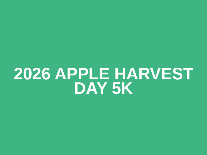2026 Apple Harvest Day 5k Logo