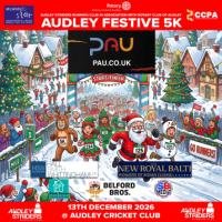 2026 Audley Festive 5K Logo