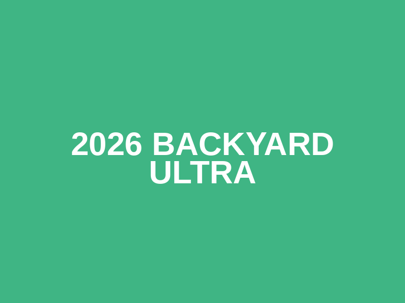 2026 Backyard Ultra Logo