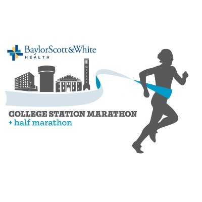 2026 Baylor Scott & White College Station Marathon + Half Marathon Logo
