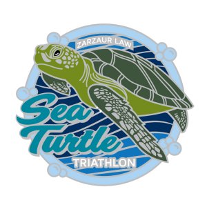 Zarzaur Law Sea Turtle Triathlon Logo