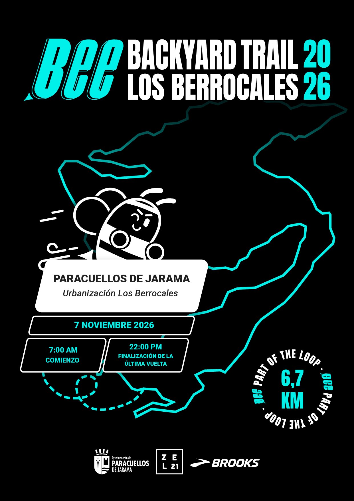 2026 BEE BACKYARD TRAIL LOS BERROCALES Logo