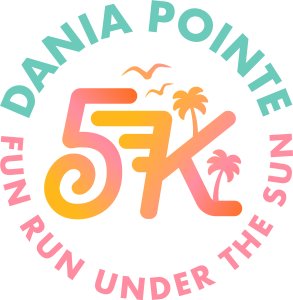 2026 Dania Pointe 5K Fun Run Under the Sun Logo