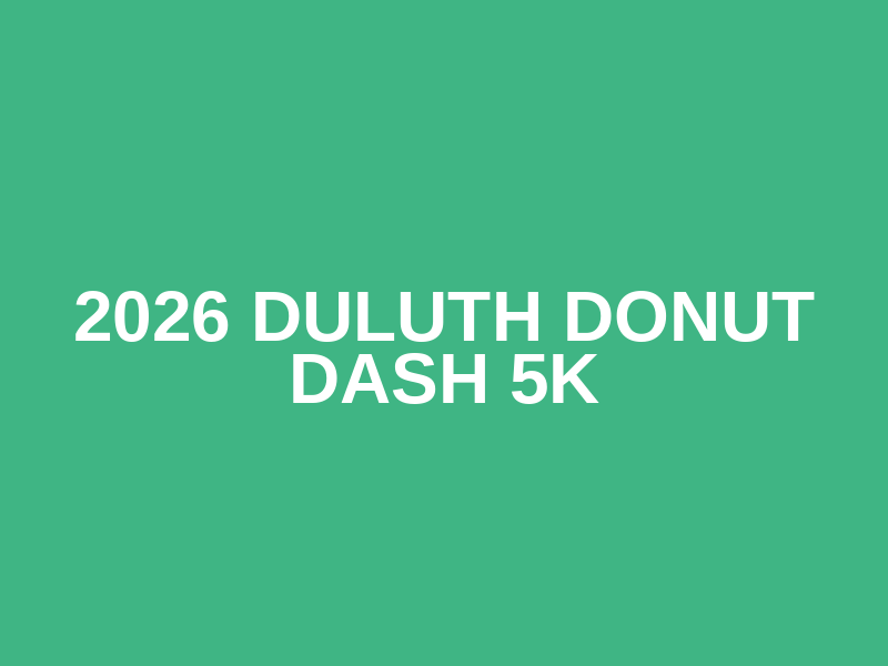 2026 Duluth Donut Dash 5K Logo