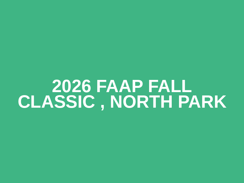 2026 FAAP Fall Classic , North Park Logo