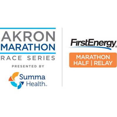 2026 FirstEnergy Akron Marathon, Half Marathon & Team Relay Volunteer Registration Logo