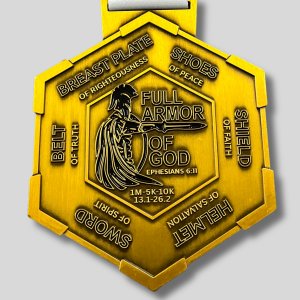 2026 Full Armor of God 1M 5K 10K 13.1 26.2 Logo